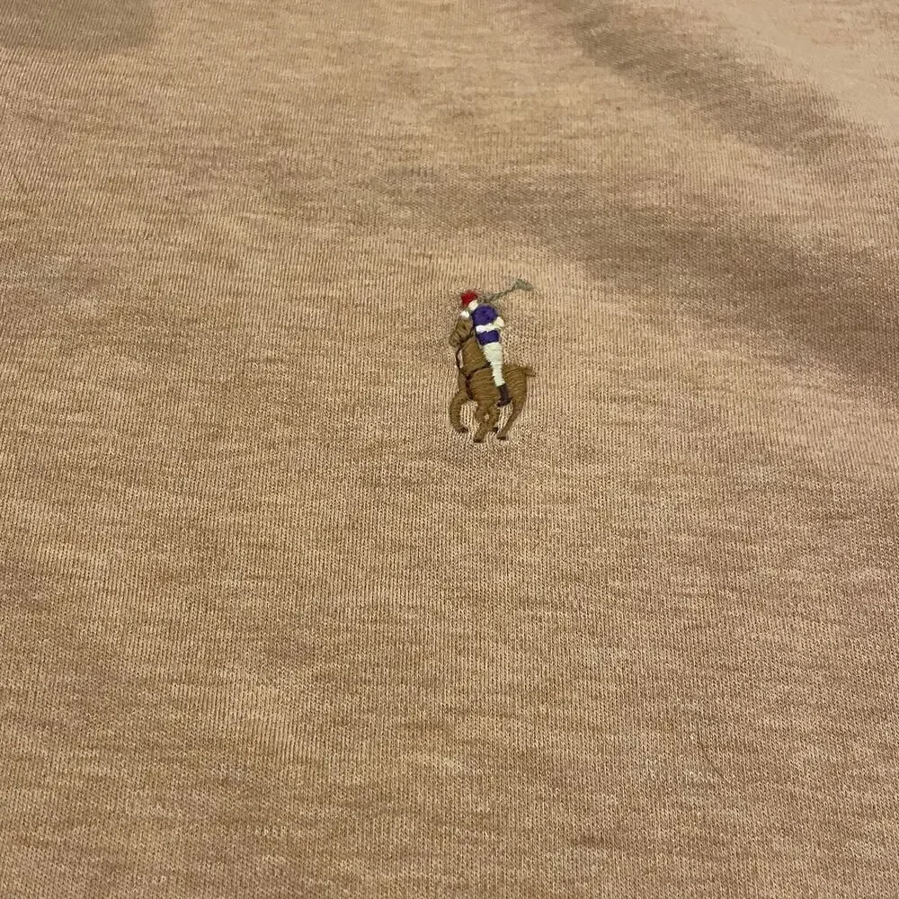 Polo Ralph Lauren XXL Classic Fit Polo Shirt | Tan Heather Cotton